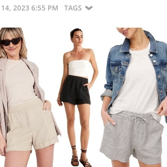 H&M Linen Blend Highrise Shorts - Picture 10 of 10